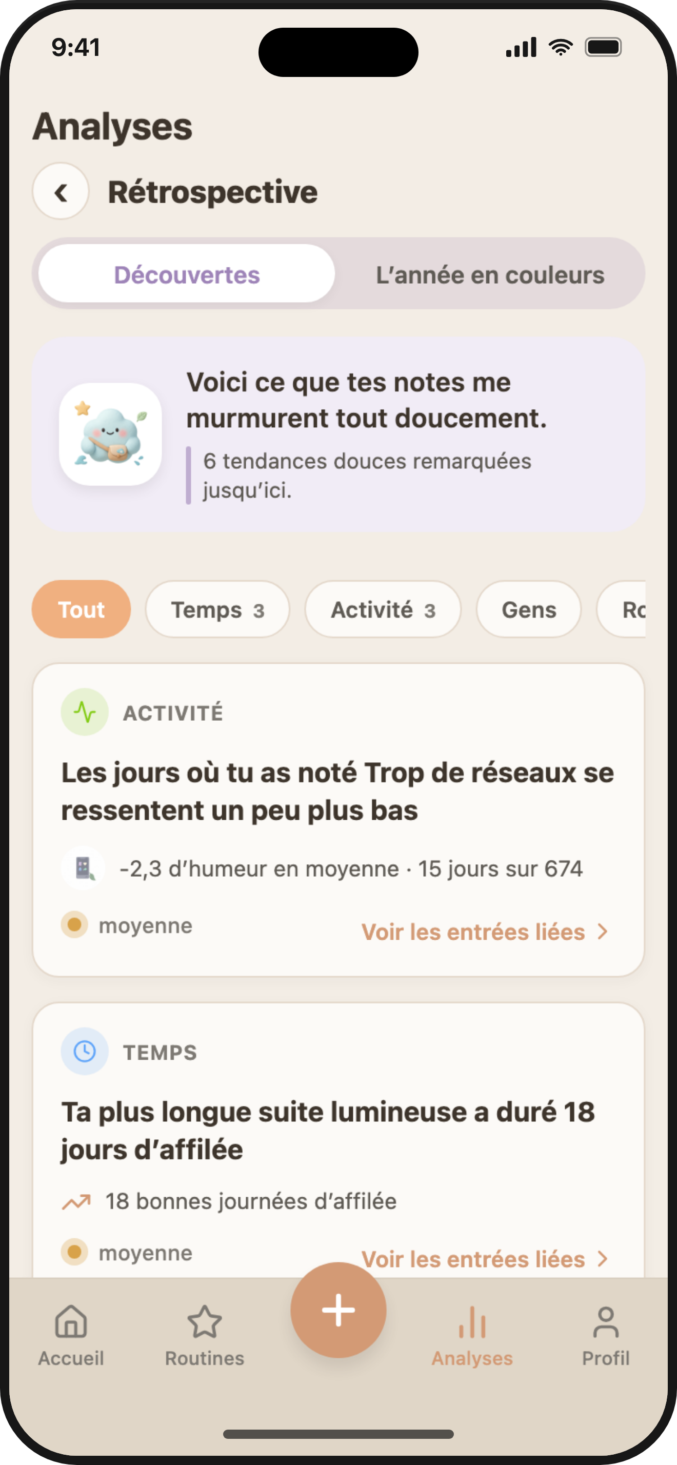 ViviDiary recap — gentle patterns noticed in your records